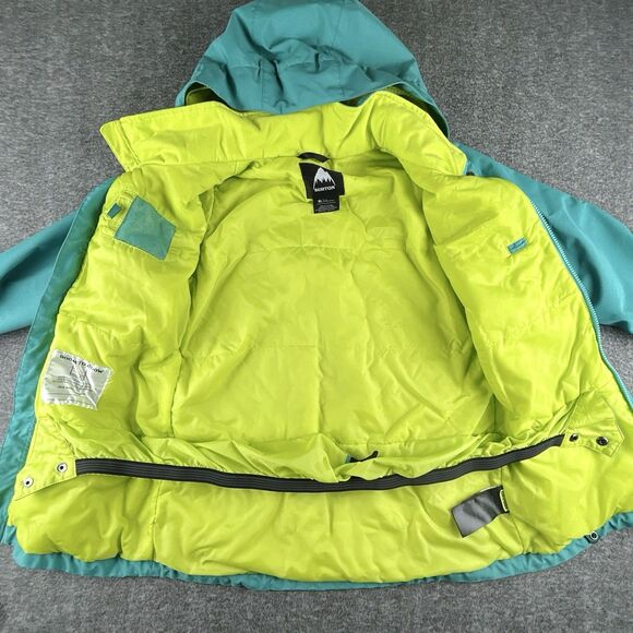 Burton Elodie Jacket Teen Girls Sz 18 XL Turquoise Dryride Snowboard Ski Winter - Picture 5 of 12